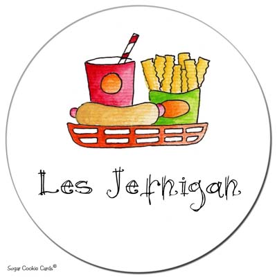Sugar Cookie Gift Stickers - Hot Lunch Sugar Cookie Gift Stickers - Hot Lunch